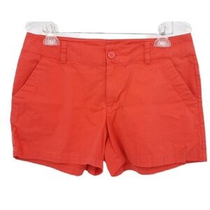 Columbia Coral Mid Rise 4" Cotton Twill Shorts Modern Classic Fit 10 Summer